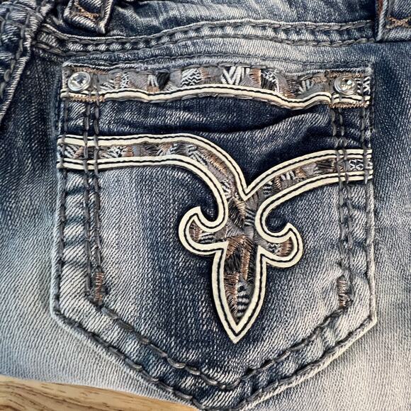 New Rock Revival Sherry Easy Crop Jeans Buckle Exclusive 27 - Picture 5 of 9
